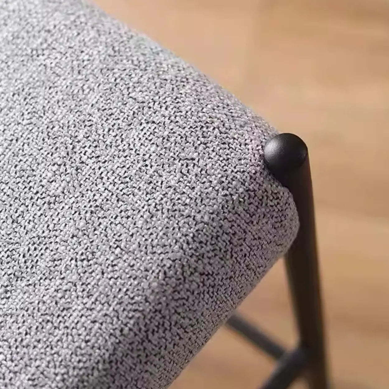 Modern Upholstered Low Back Armless Counter Bar Stool