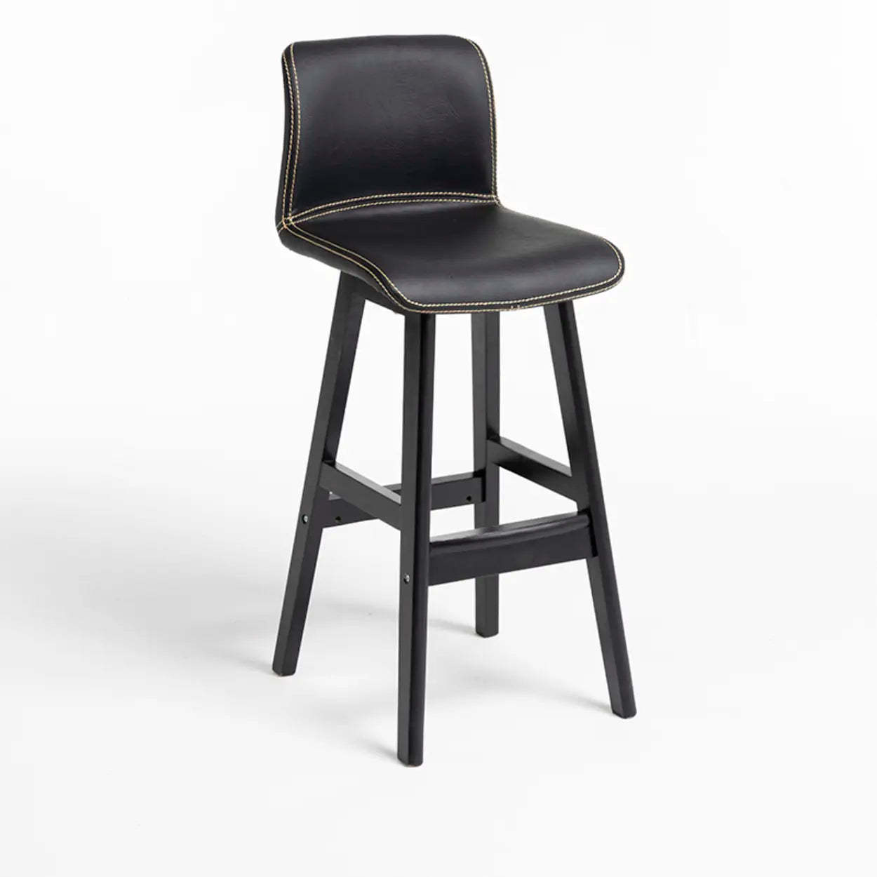 Modern low-back bucket black bar & counter stools