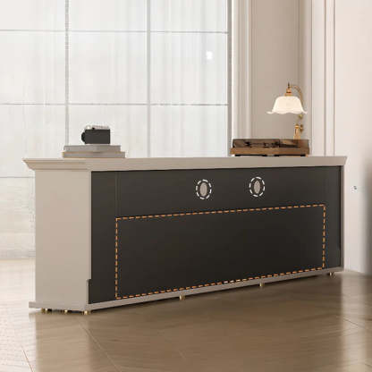 Modern White Electric Fireplace TV Stand with LED Flames