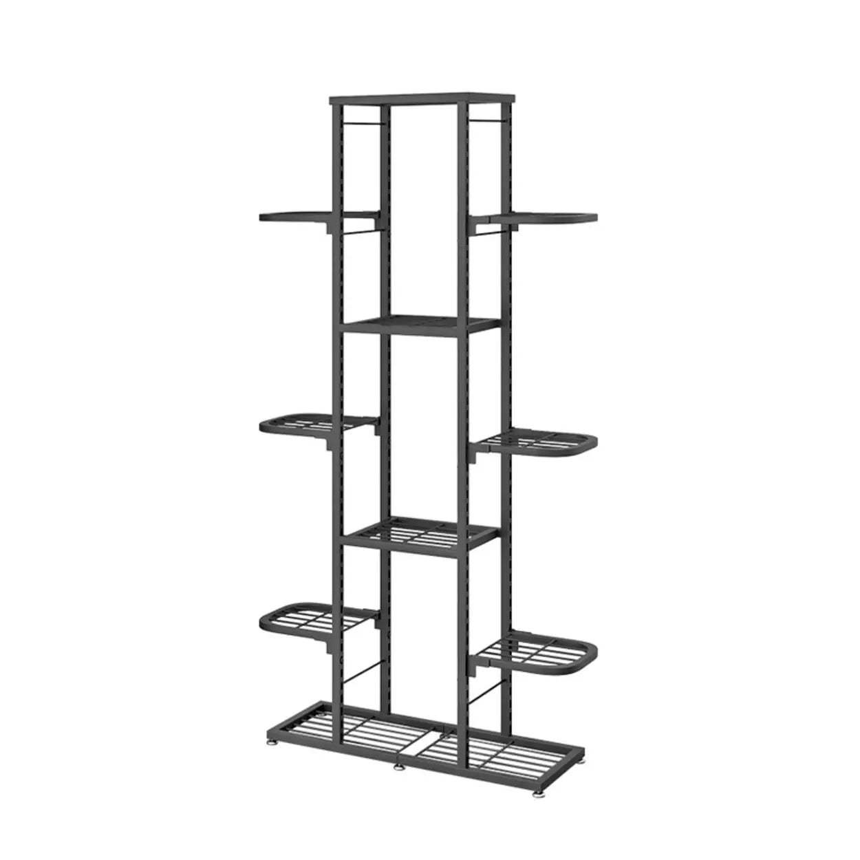 Modern White Multi-Level Metal Plant Stand