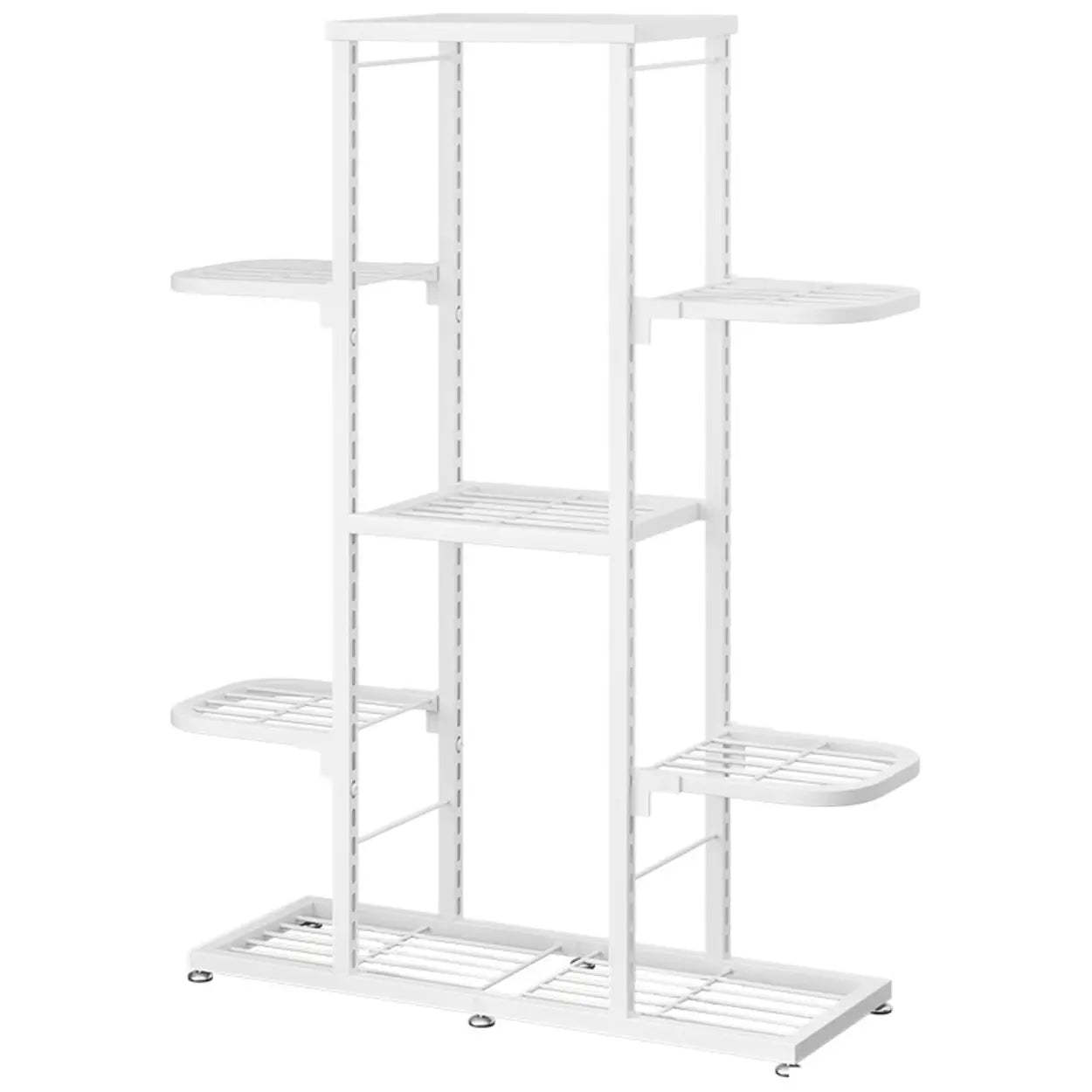 Modern White Multi-Level Metal Plant Stand