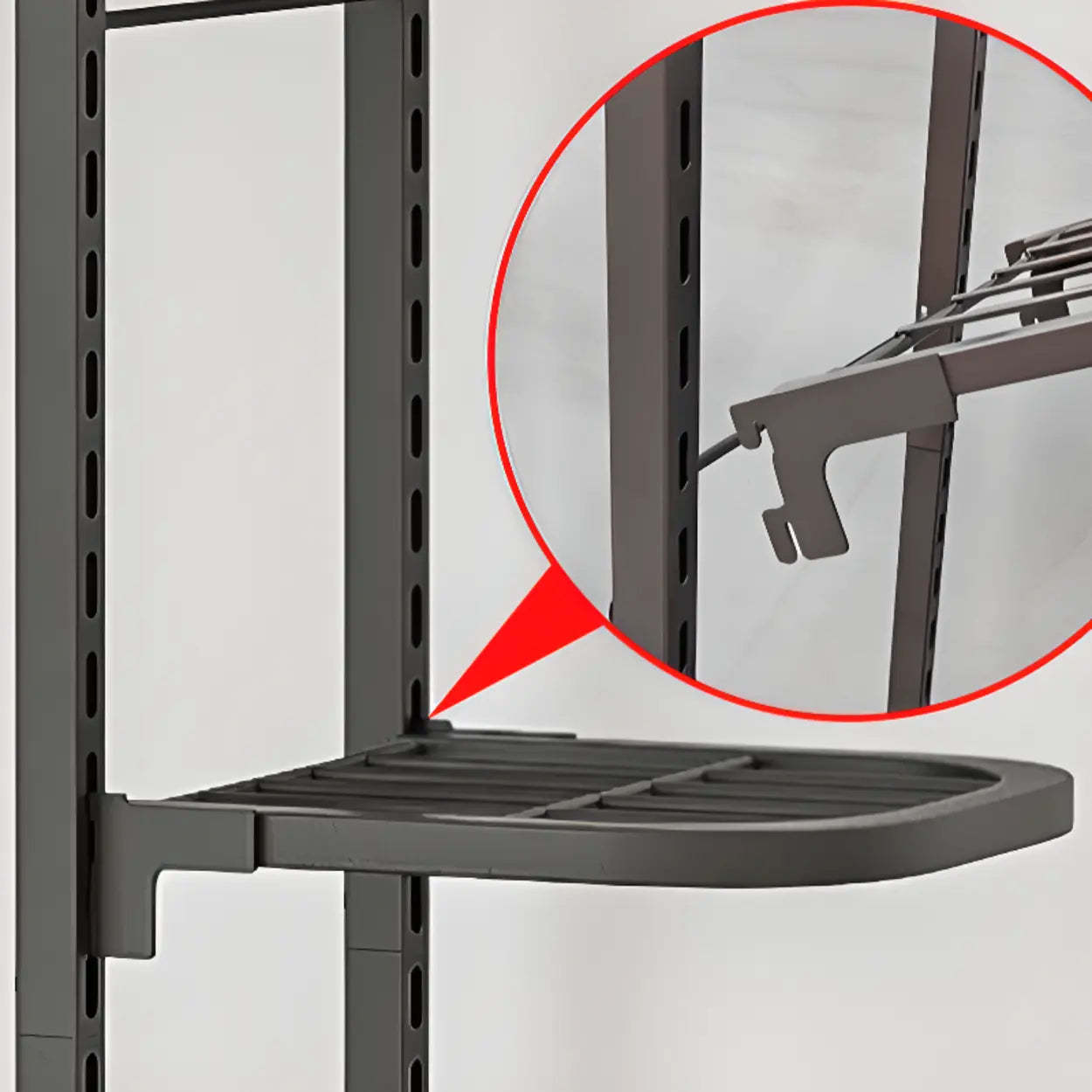 Modern White Multi-Level Metal Plant Stand