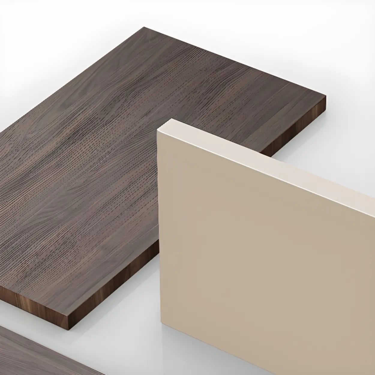 Modern White Soft-Close Drawer Computer Desk — Without Chairs