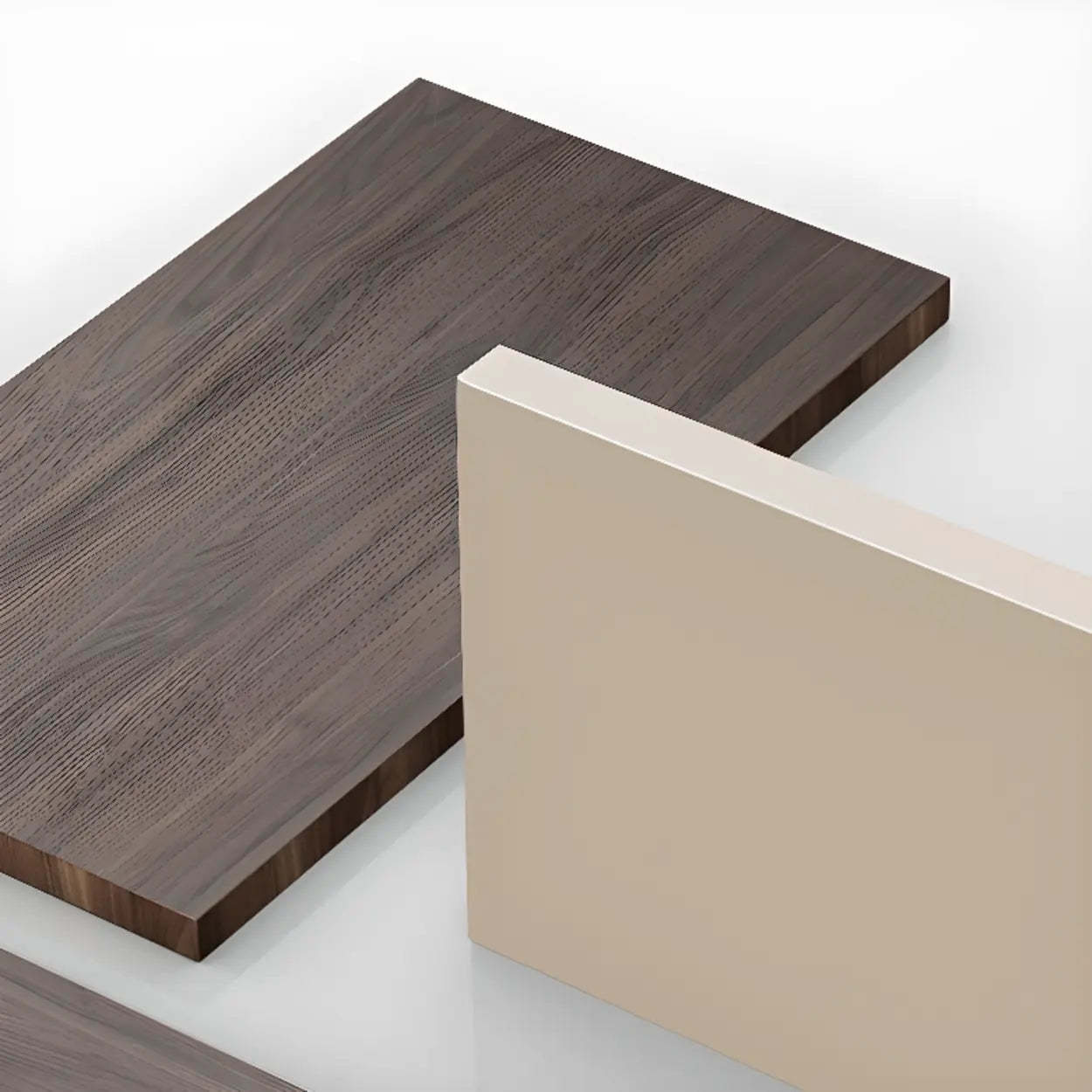 Modern White Soft-Close Drawer Computer Desk — Without Chairs