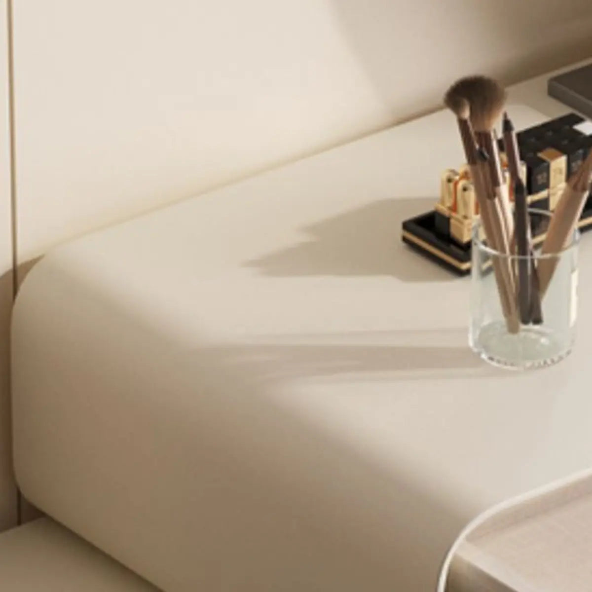 Modern White Scalable Makeup Vanity with Drawers