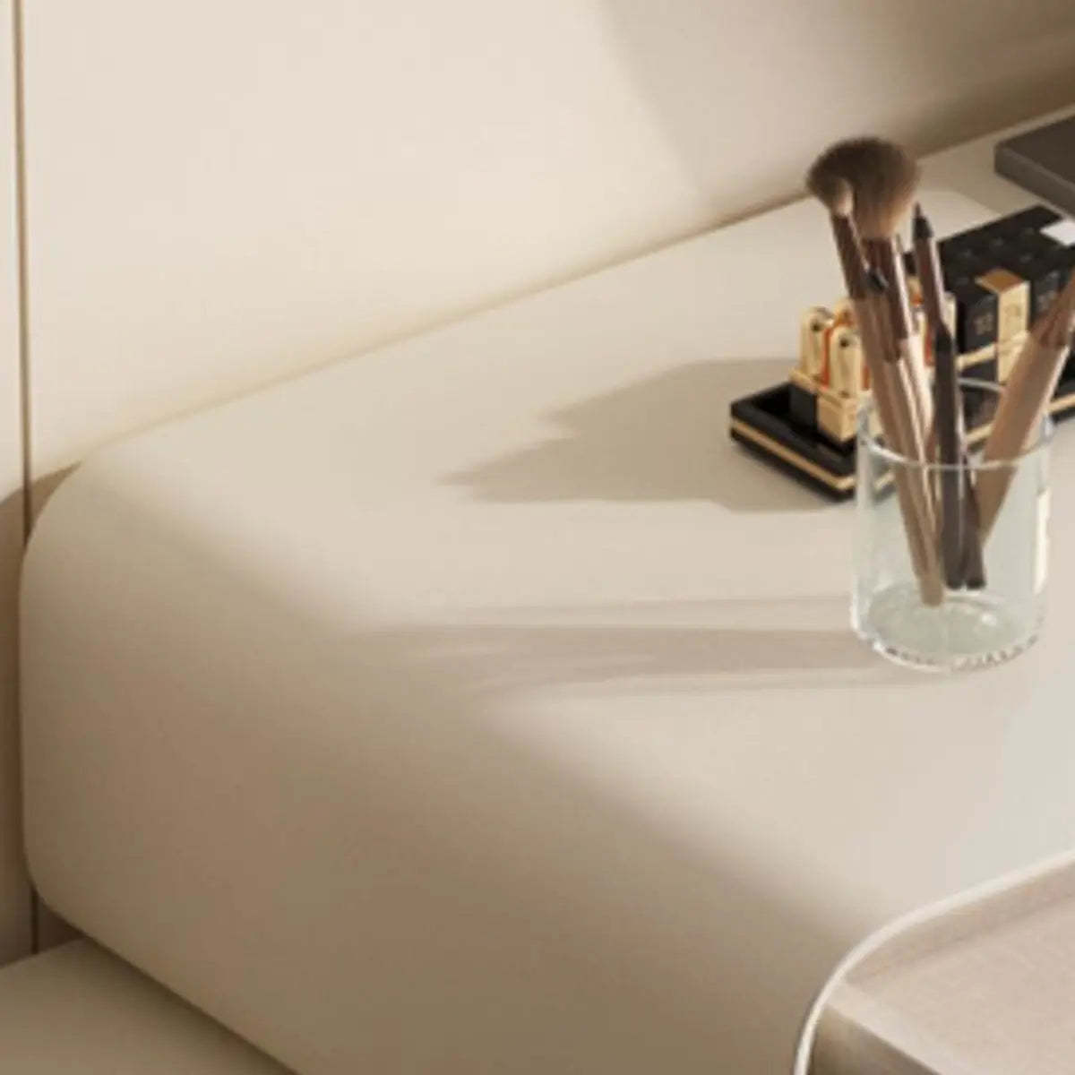 Modern White Scalable Makeup Vanity with Drawers