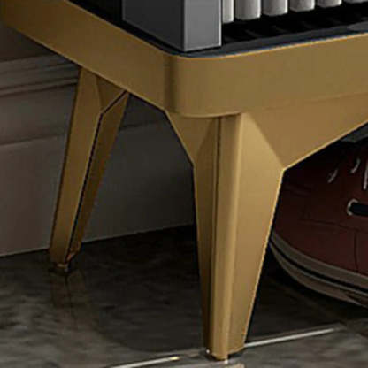 Drop-Front Shoe Storage Cabinet — White