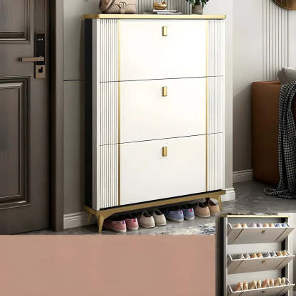 Drop-Front Shoe Storage Cabinet