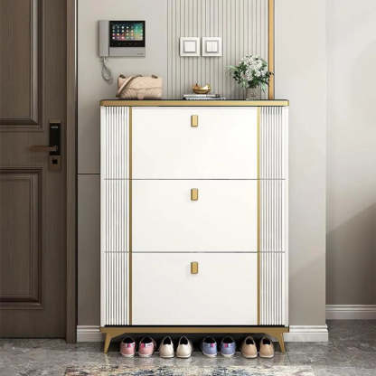 Drop-Front Shoe Storage Cabinet