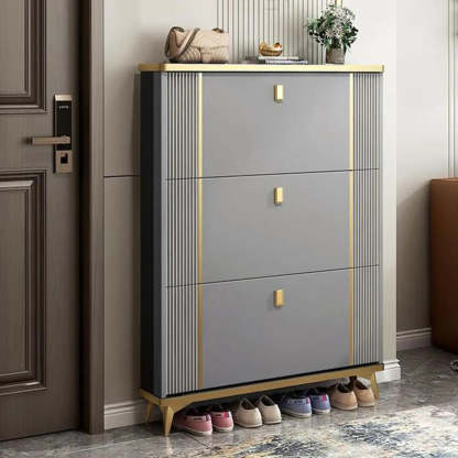 Drop-Front Shoe Storage Cabinet