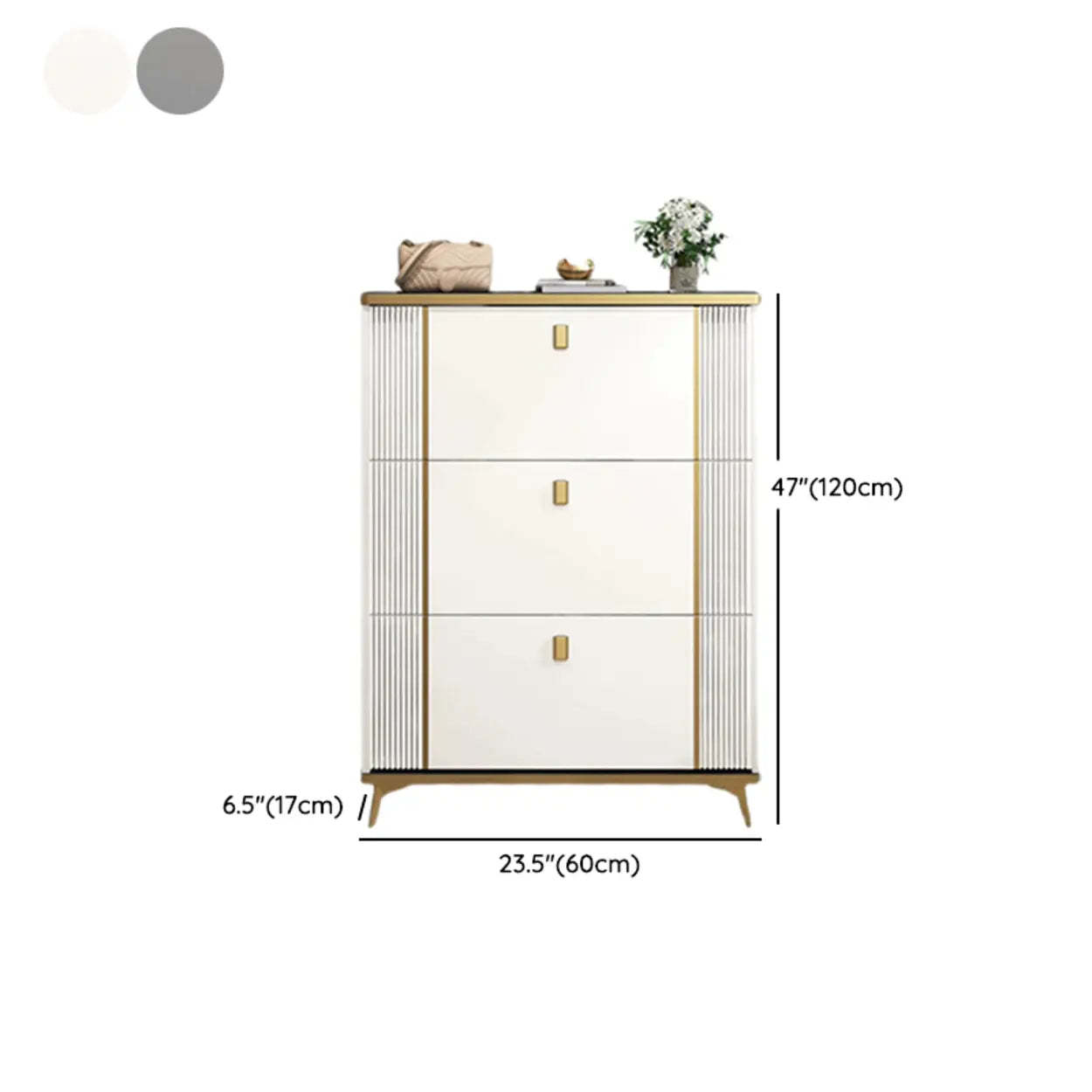 Drop-Front Shoe Storage Cabinet
