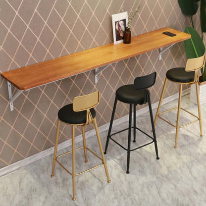 Modern Wood Adjustable Wall-Mounted Bar Table
