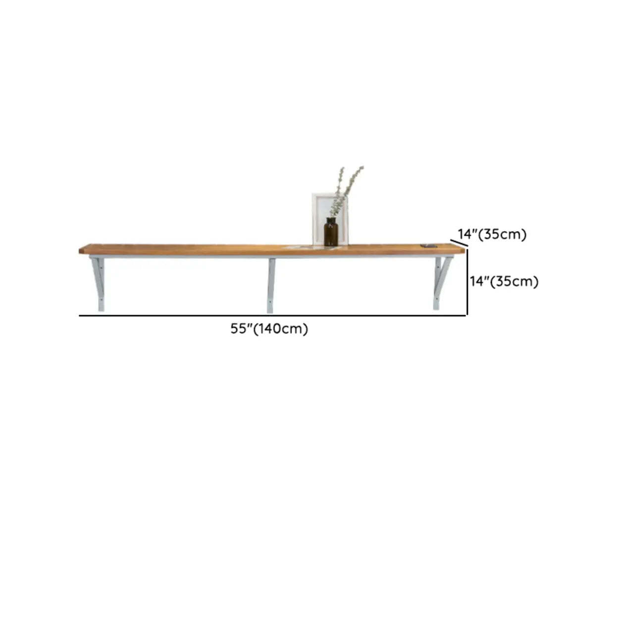 Modern Wood Adjustable Wall-Mounted Bar Table