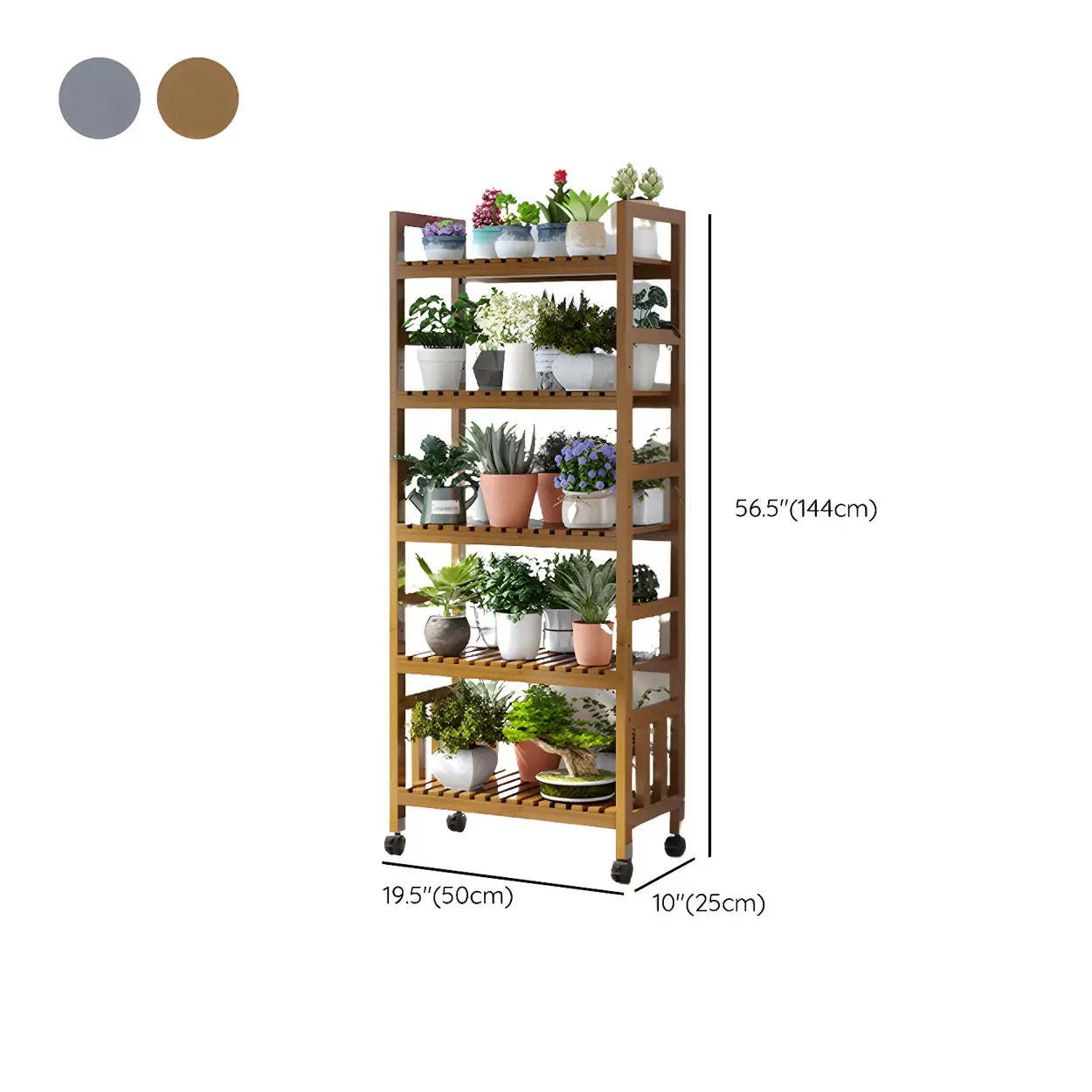 Lighom casters multi-tier wood bamboo out no profit f