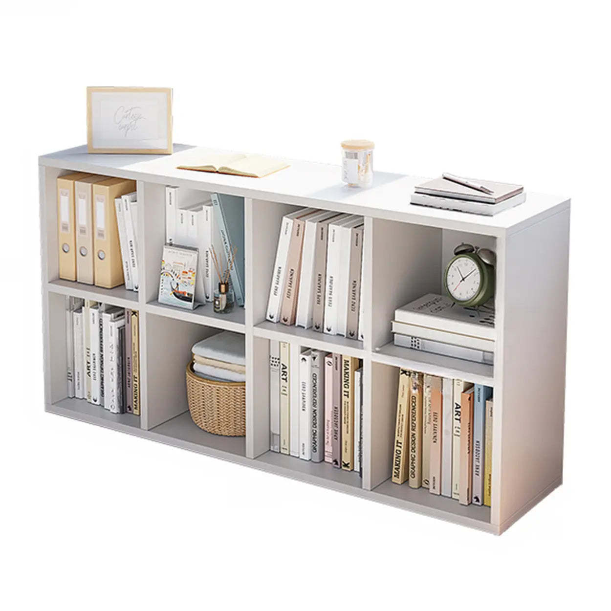Modular Wood Low Storage Bookcase