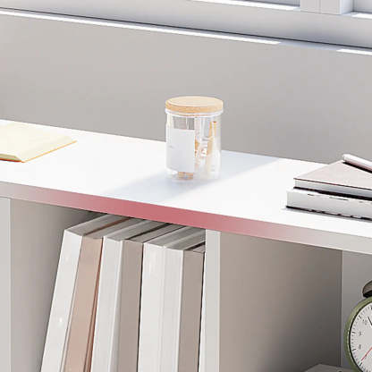 Modular Wood Low Storage Bookcase — Brown