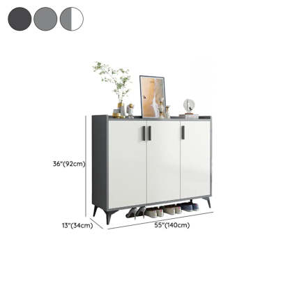 Adjustable Wood Shoe Storage Cabinet