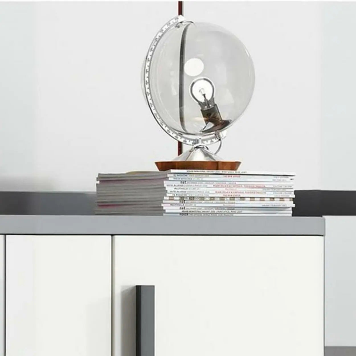 Adjustable Wood Shoe Storage Cabinet — Grey