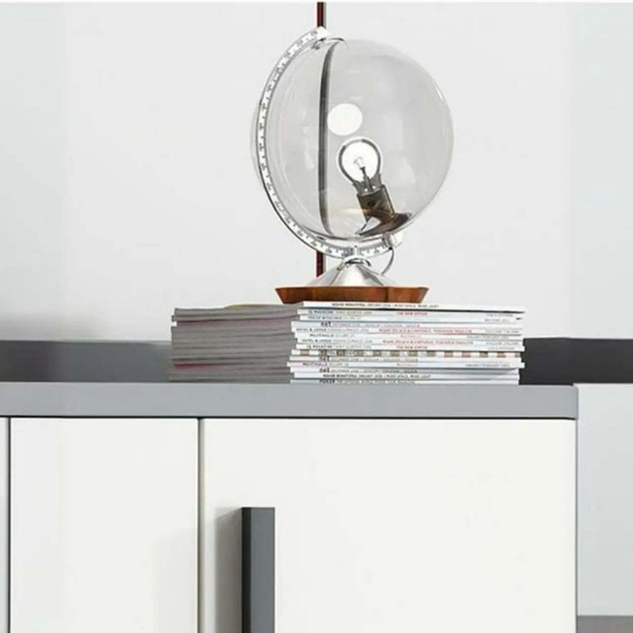 Adjustable Wood Shoe Storage Cabinet — Grey