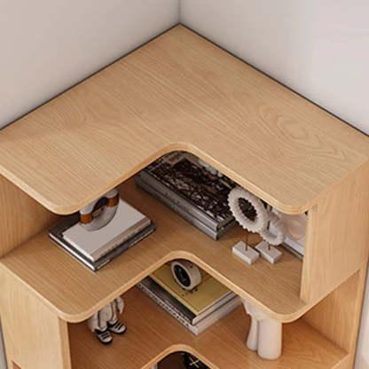 Wood Corner Storage Bookcase