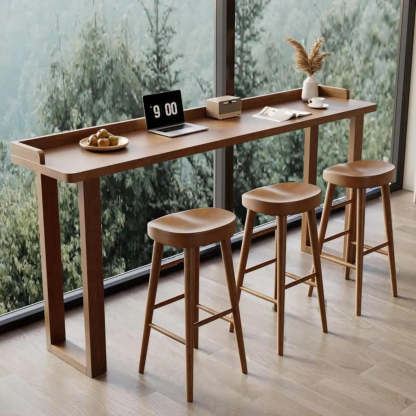 Modern Wood Bar Table — Table Only