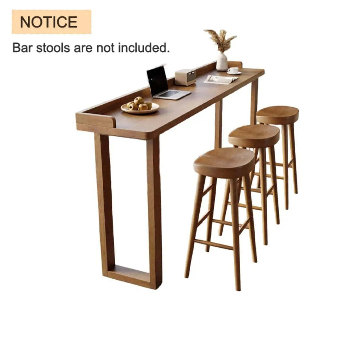 Modern Wood Bar Table — Table Only