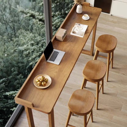 Modern Wood Bar Table — Table Only