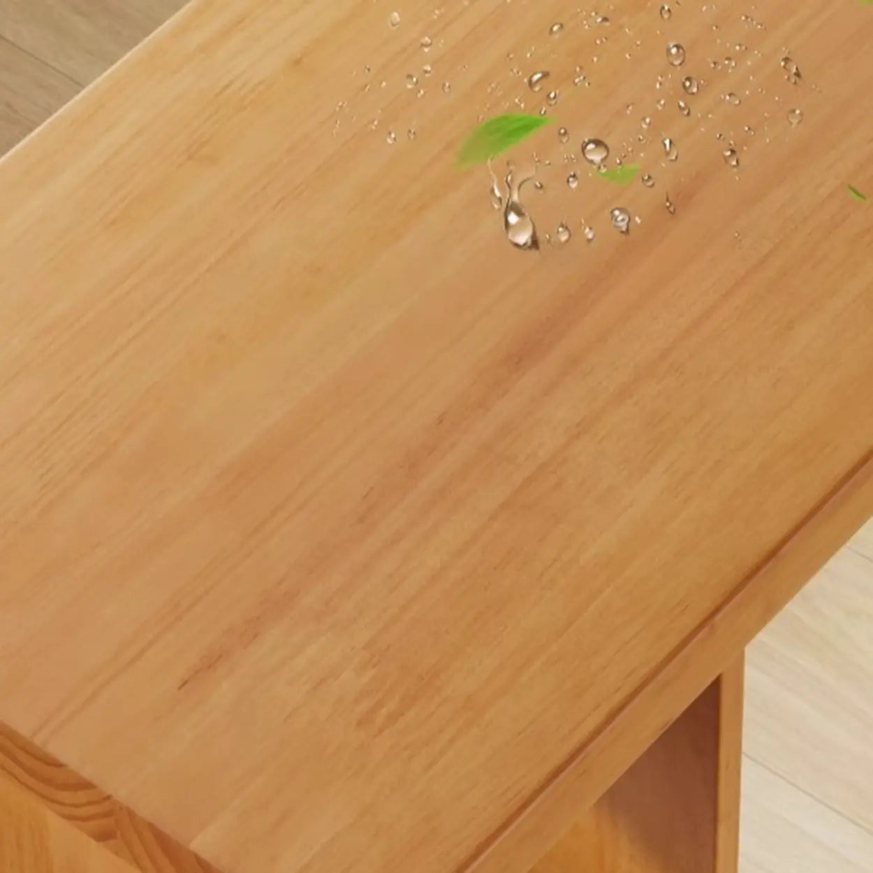 Modern Wood Home Bar Table with Shelves