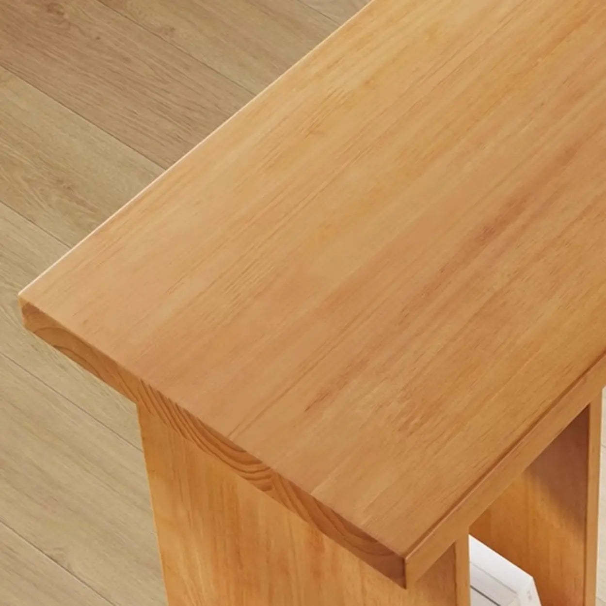 Modern Wood Home Bar Table with Shelves