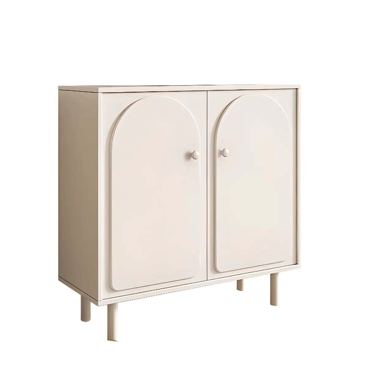 Modish Beige Wood Adjustable Sideboard with Drawers