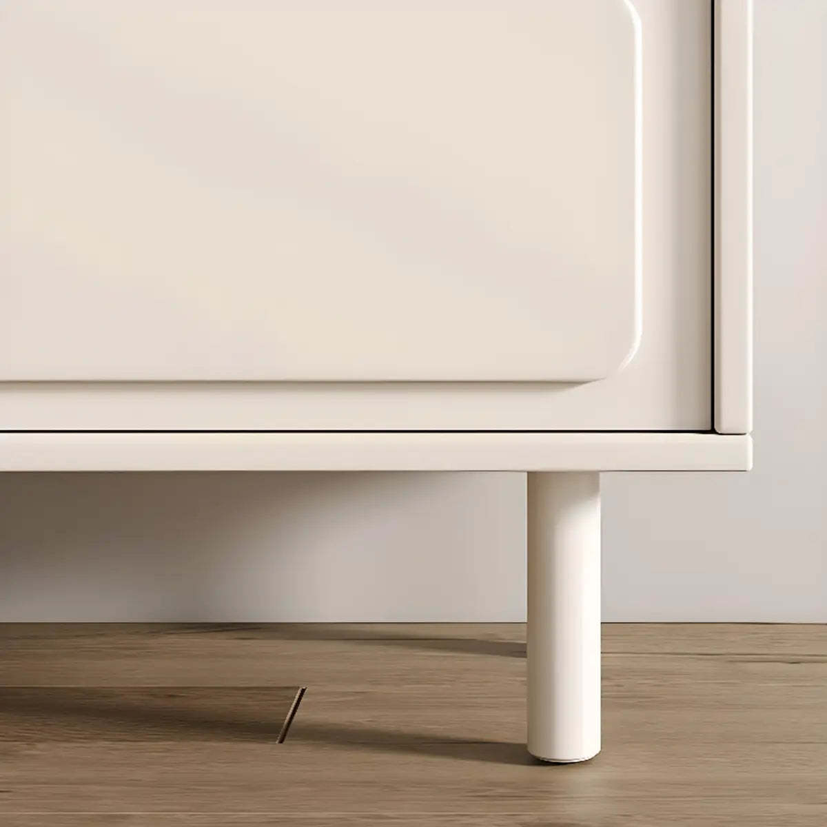 Modish Beige Wood Adjustable Sideboard with Drawers