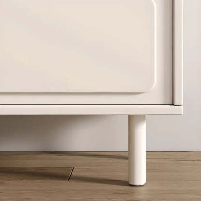 Modish Beige Wood Adjustable Sideboard with Drawers