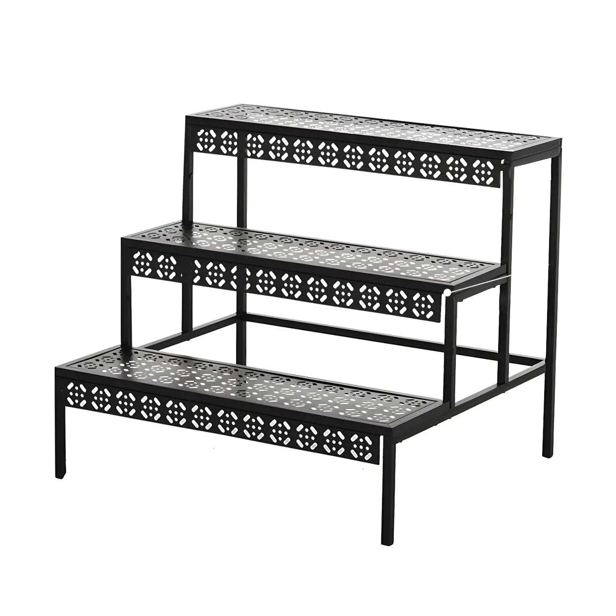 Metal Semi-Circle Balcony Plant Stand