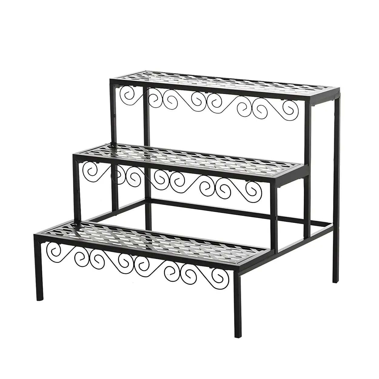 Metal Semi-Circle Balcony Plant Stand