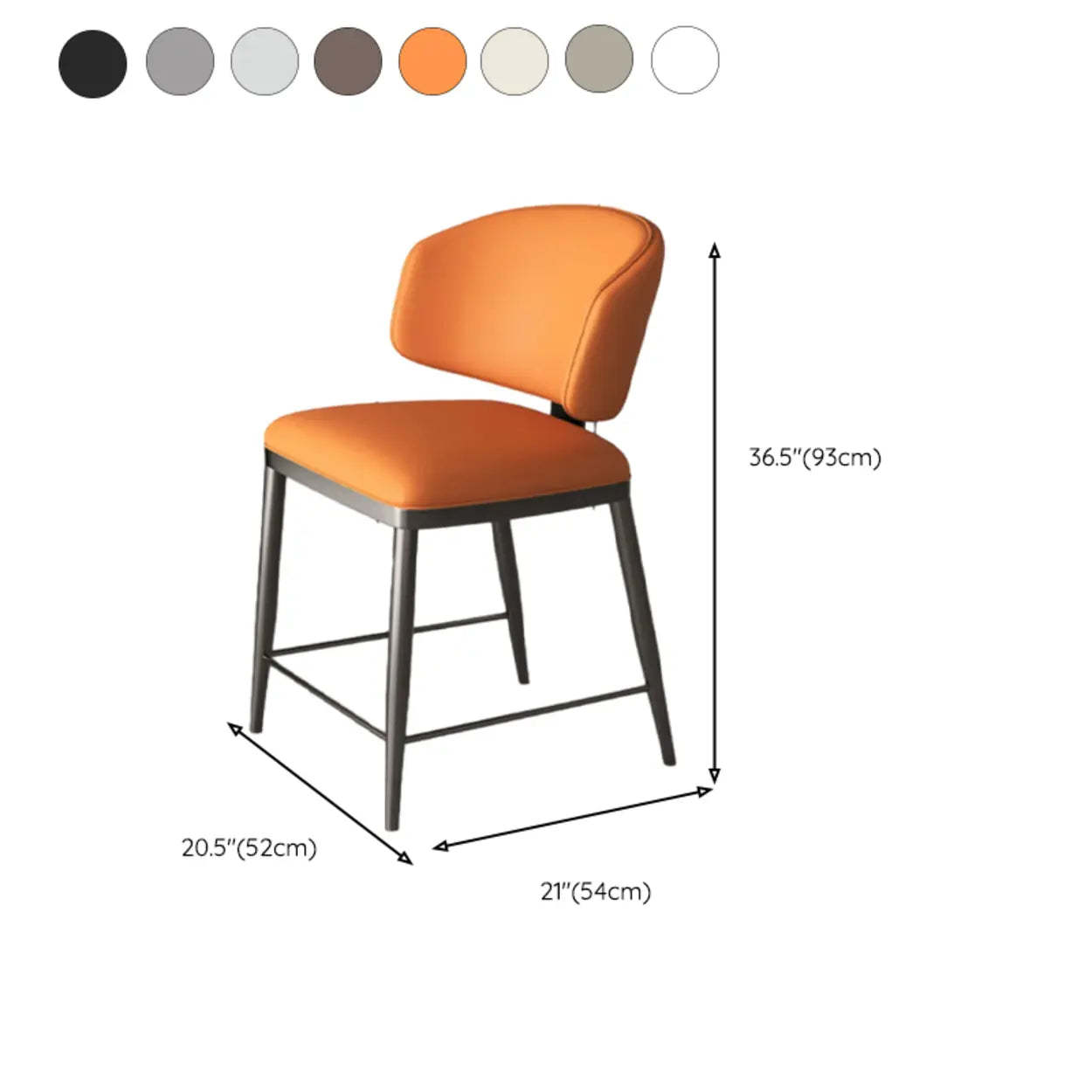 Padded Armless Low Back Dining Chair