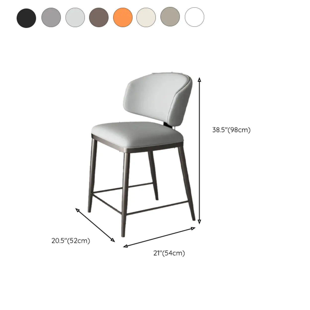 Padded Armless Low Back Dining Chair
