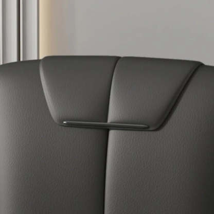 Padded Leather Solid Back Dining Chair