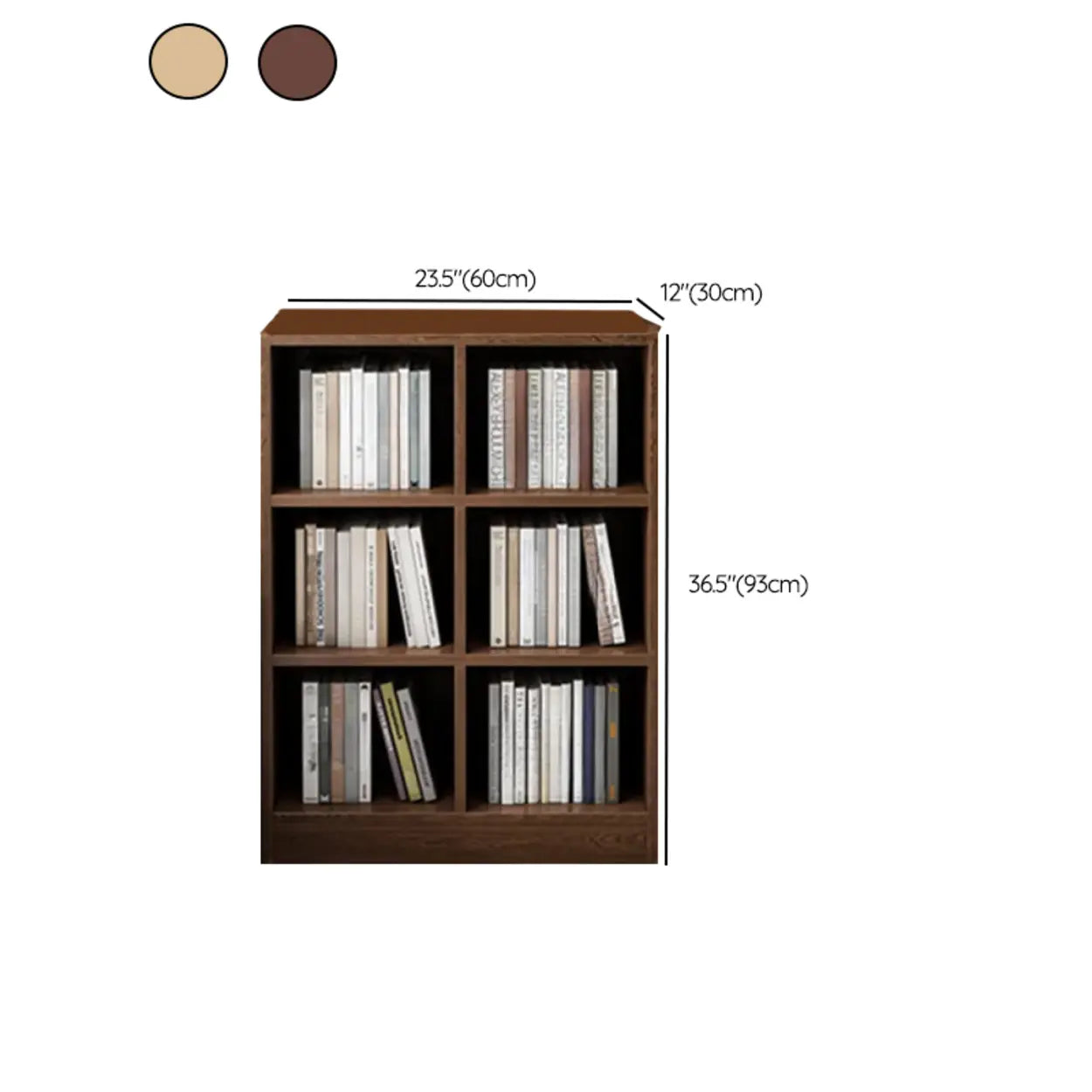 Closed Wood Cube Organizer Bookcase