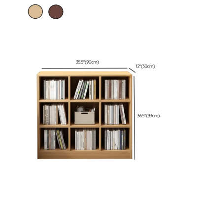 Closed Wood Cube Organizer Bookcase