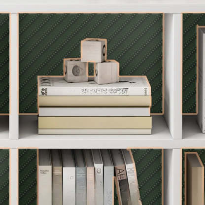 Closed Wood Cube Organizer Bookcase — White
