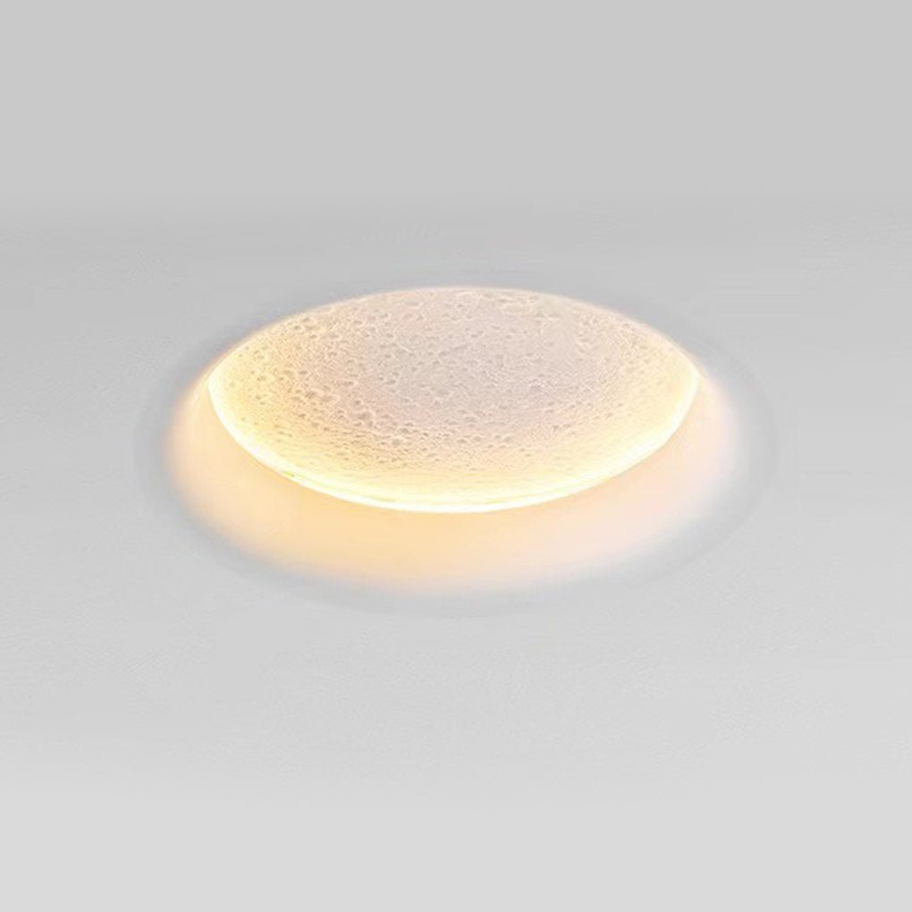 Moon-like Plaster LED Embedded Wall Light Anti-glare for Background Wall-Lighom