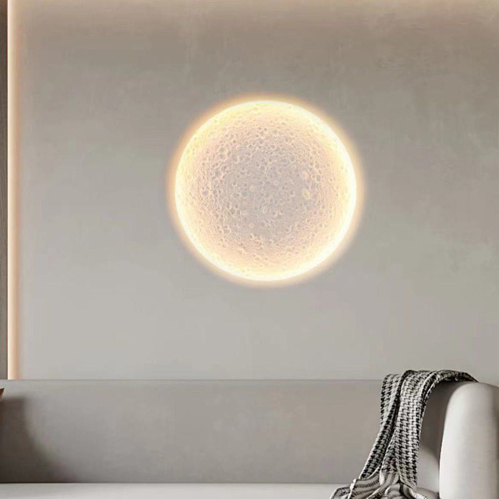 Moon-like Plaster LED Embedded Wall Light Anti-glare for Background Wall-Lighom