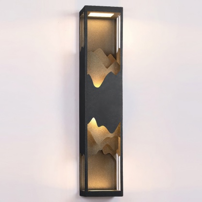 Mountain Scenery LED Up-Down Solar Porch Wall Lamp