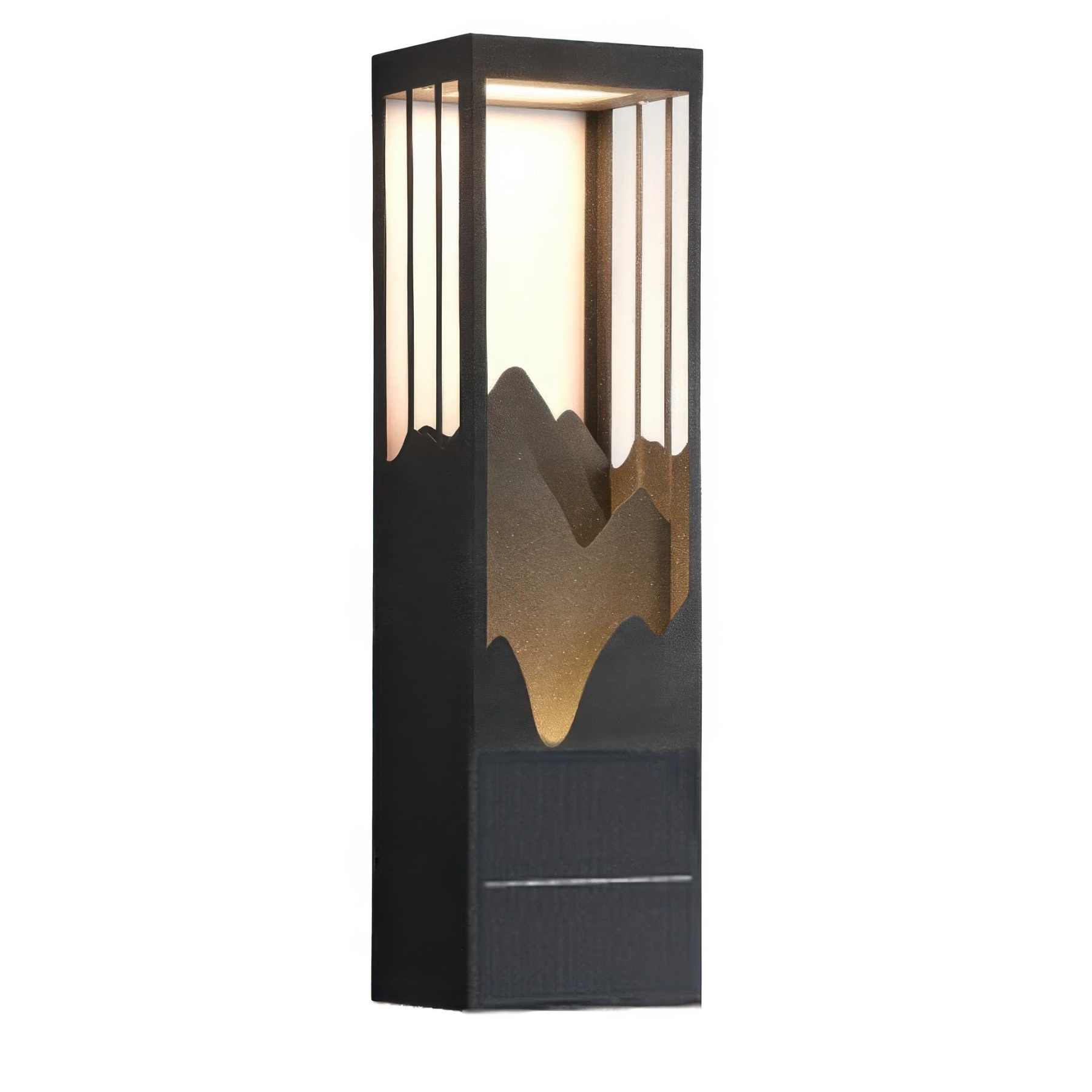 Mountain Scenery LED Up-Down Solar Porch Wall Lamp