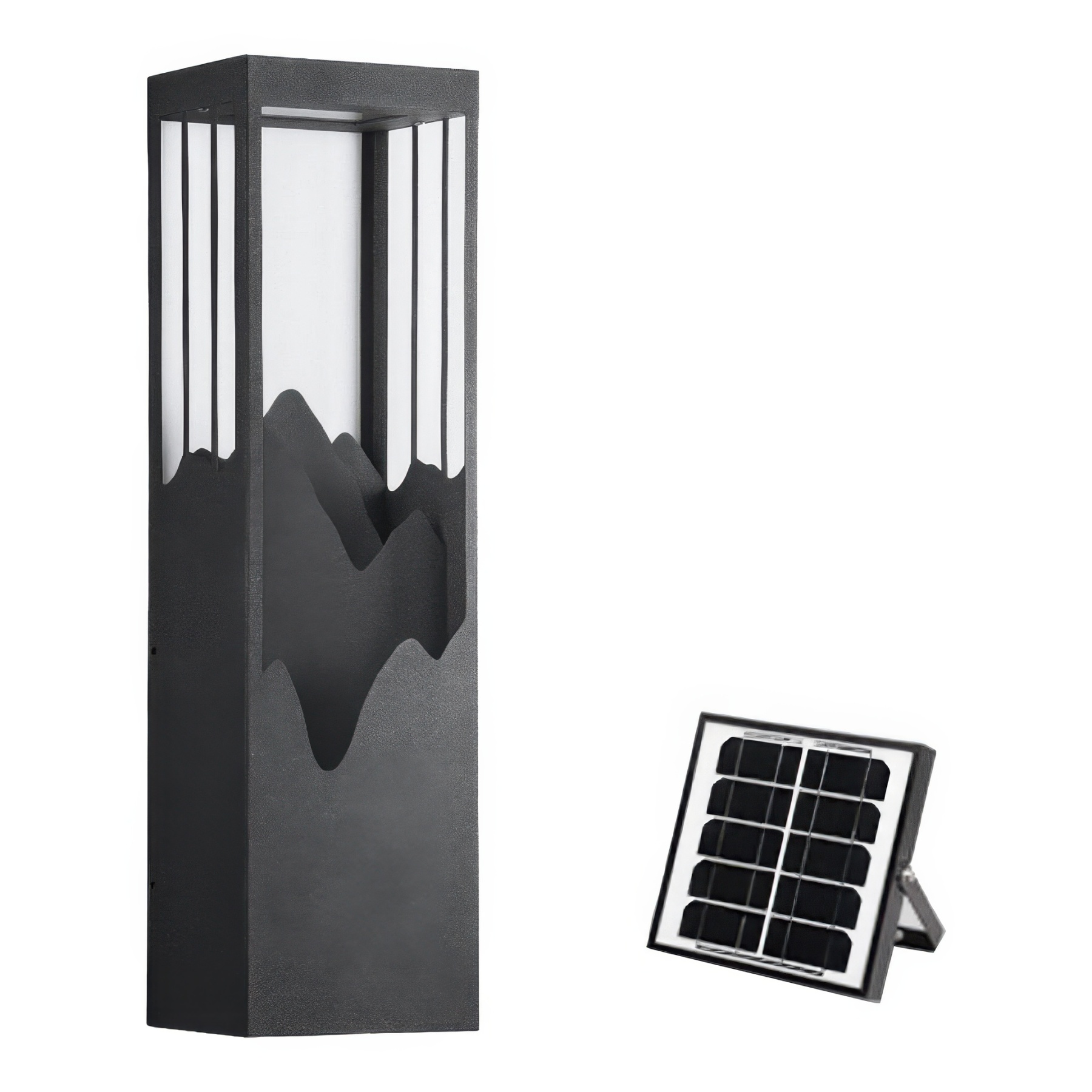 Mountain Scenery LED Up-Down Solar Porch Wall Lamp