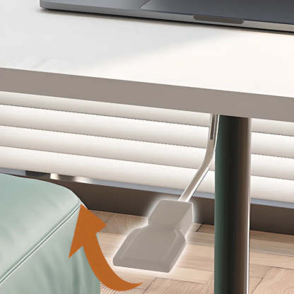 Movable Adjustable White Narrow Desk — White / Table Only