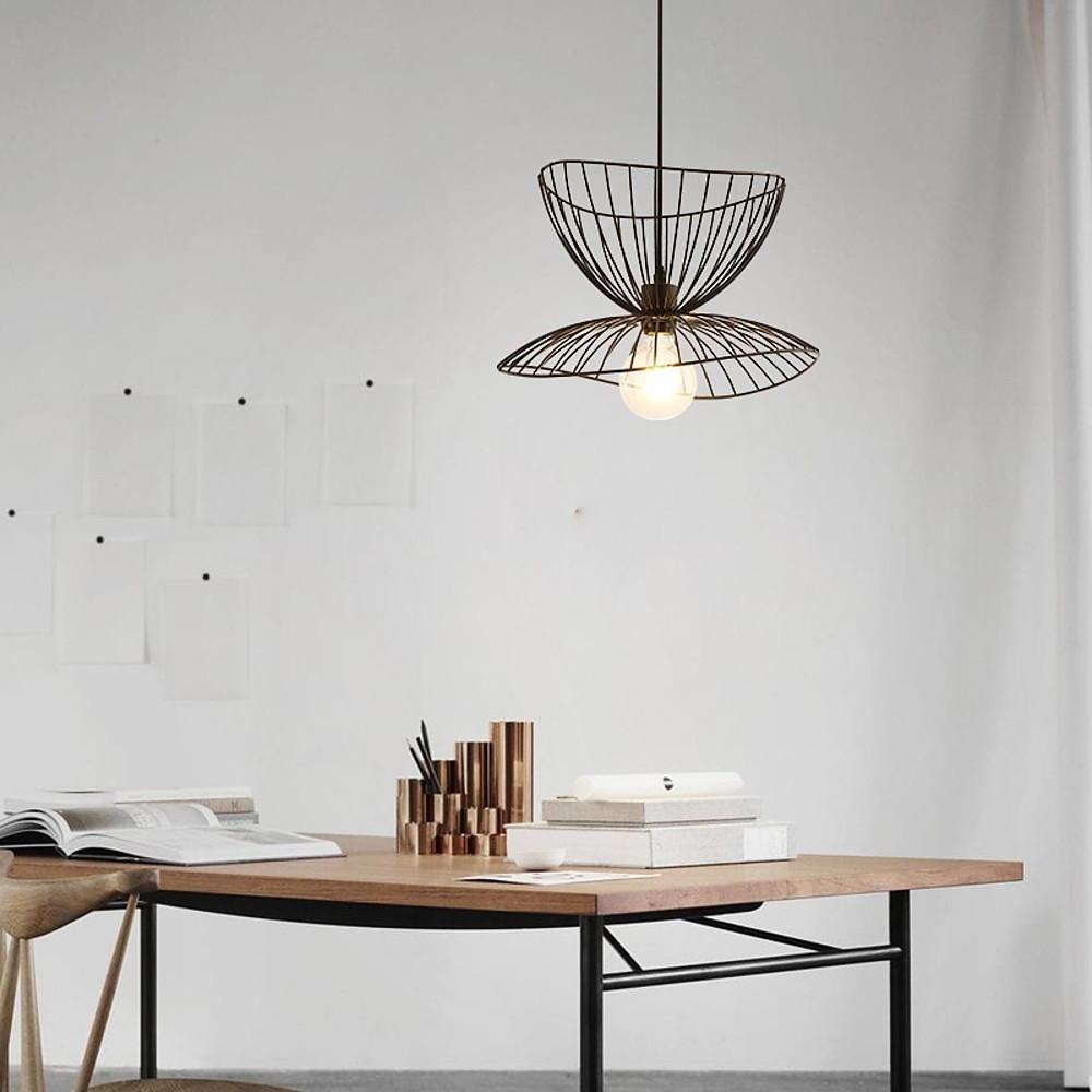 Artistic Double Wire Basket LED Vintage Pendant Lamp — 4 PCS