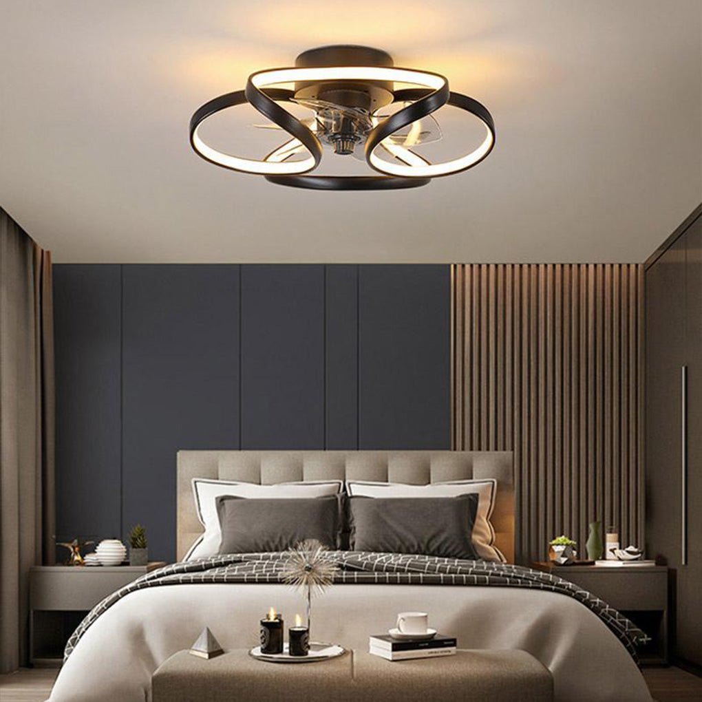 Flower Modern LED Remote Ceiling Fan