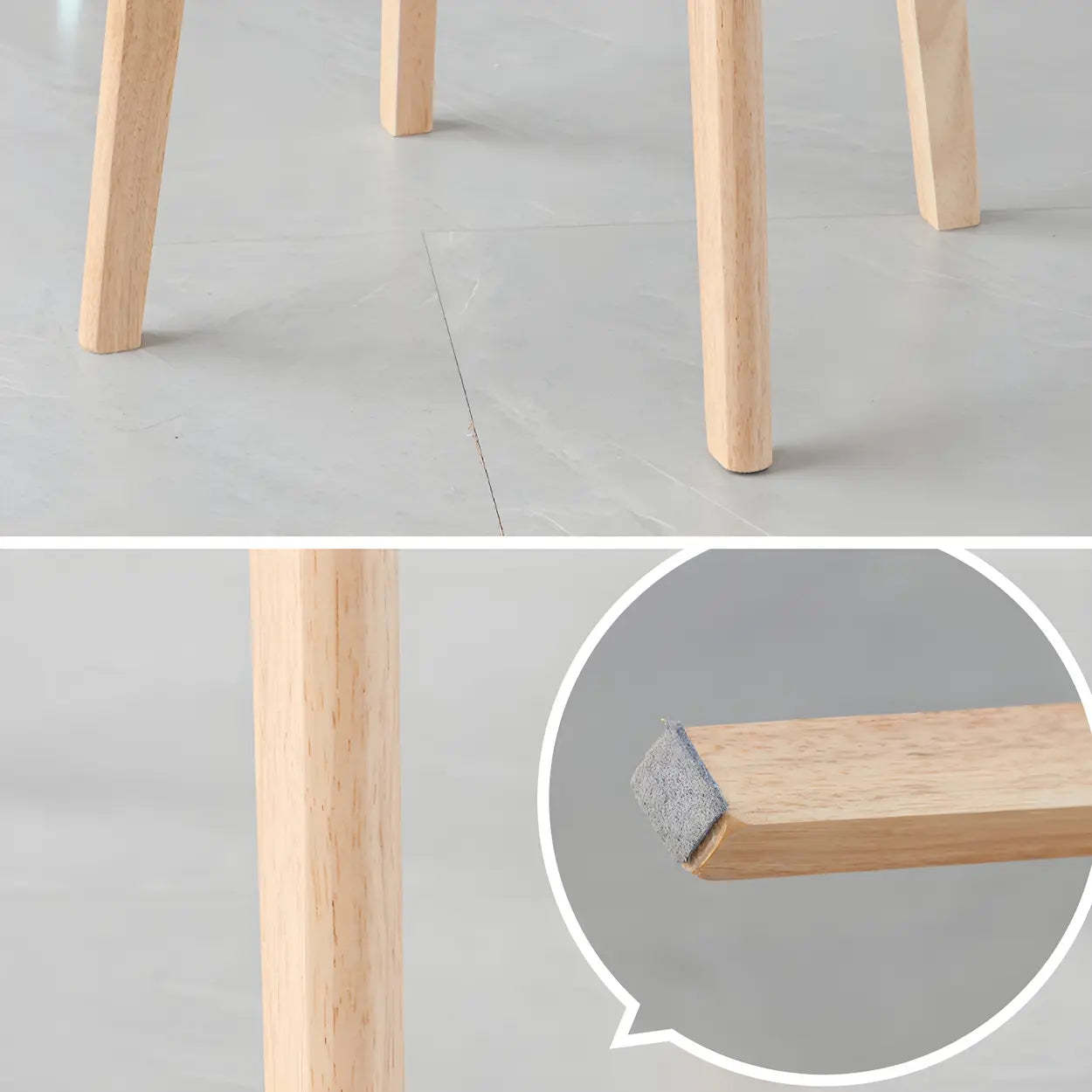 Round Low-Back Wood Bar Stool — 2 Piece Set / Blackish Green