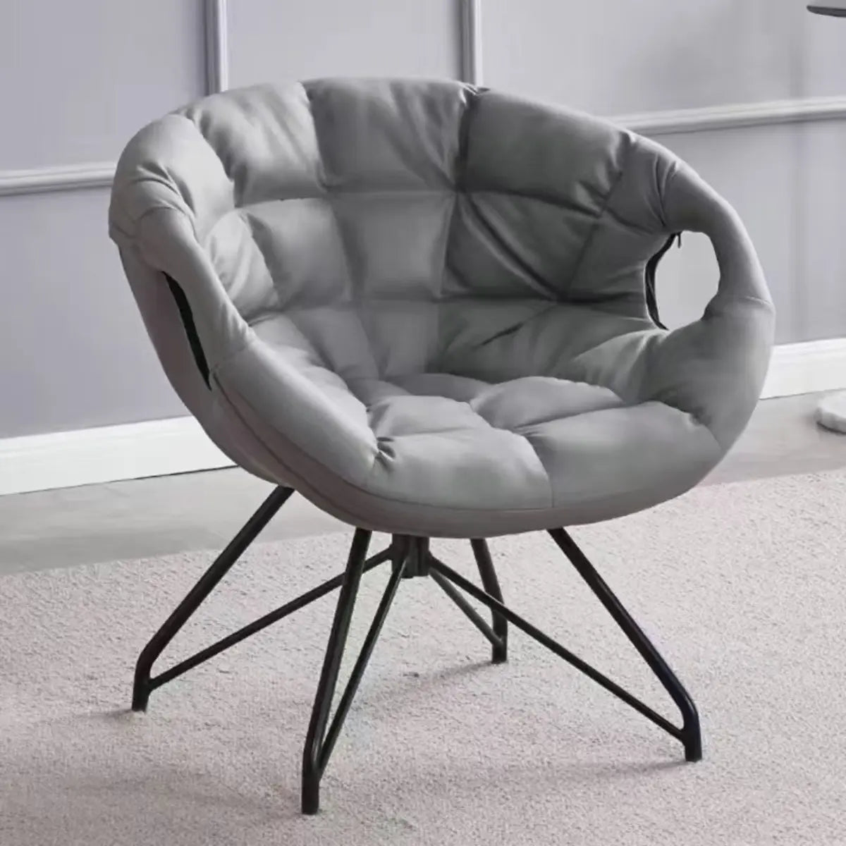 Multi-Color Tech Cloth Biscuit Back Barrel Chair